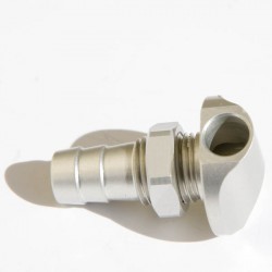 90° alu anodisé noir 3/8" Bypass Sortie d'eau jetski 