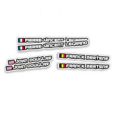 NAME/COUNTRY STICKER