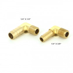 BRASS FITING 90 DEG 1/4"