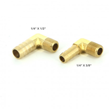 BRASS FITING 90 DEG 1/4"