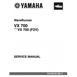 YAM VX700 SERVICE MANUAL
