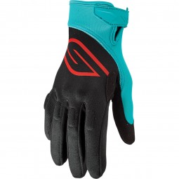 SLIPPERY GLOVES BLACK/AQUA